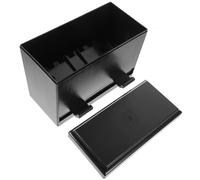 VANZACK Caja Dispensadora Automática de Pajitas Negra, Contenedor Compacto para Almacenamiento y Organización de Pipetas, Estuche Práctico para Cafeterías, Té Leche y Viajes