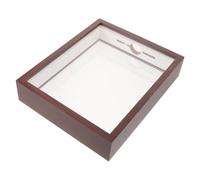 VANZACK Caja Expositora de Madera Vintage para Tapas de Cerveza y Corchos Marco con Ventana Transparente y Ranura Superior Organizador Resistente para Colecciones y Recuerdos Bar o Hogar