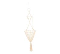 VANZACK Cama Colgante para Gatos Cesto Mano con Cuerda de Algodón Diseño Semi Cerrado Transpirable y Cómodo para Interior Año Estilo Boho