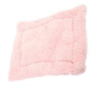 VANZACK Camada de hámster Bolsa de alimentación Saco de Abrazos de Conejillo de Indias Jaula pequeña para cobayas Hamaca Estera del hámster del hogar cálida Cama para Mascotas sherpas Rosa