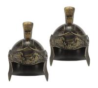 VANZACK Casco de Soldado Romano para Disfraz Medieval, Sombrero Ajustable para Cosplay y Halloween, 2 Piezas, Diseño Realista para Guerreros Casco, Accesorio para Fiesta Temática
