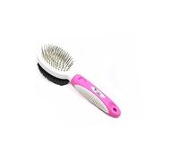 VANZACK Cepillo De Deshedding Dual Para Mascotas Peine De Pin y Cerda Suave Para Perros y Gatos Color Aleatorio Herramienta De Cuidado Del Pelo y Aseo