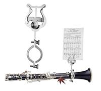 VANZACK Clip Para Lira De Clarinete Soporte Para Banda De Abrazadera Para Partituras Resistente Fácil De Usar