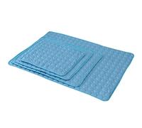 VANZACK Colchoneta Refrescante para y Gatos Alfombra De Enfriamiento Verano Diseño Azul para y Coche Previene Sobrecalentamiento