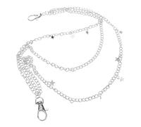 VANZACK Colgante De Pentagrama Metálico Cadena Cintura De Estilo Punk Accesorio Para Jeans Para Looks Callejeros Cadenas De Hip Hop Para Hombre y Mujer