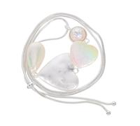 VANZACK Collar de Corazón Vintage Cadena de Metal Colgante de Corazón Llamativo Accesorios de Vestuario para Mujeres y Niñas Joyería Colgante Romántico