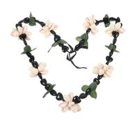 VANZACK Collar De Lei De Graduación Collar De Lei De Nuez De Hawaiano Diadema Hawaiana Obsequio Para Fiesta Luau Decoración Tropical Para Fiesta
