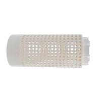 VANZACK Contenedor de Compost para Desechos de Jardín, Contenedor de Vermicompostaje, Plástico Blanco, con Orificios de Ventilación, 26x11cm, para Exteriores y Apartamentos