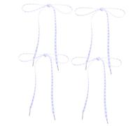 VANZACK Cordones Forma de Decorativos 4 Piezas para Zapatillas Planos Coloridos para Obsequios Estampado