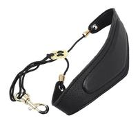 VANZACK Correa de Cuero para Saxofón con Acolchado para Cuello Arnés Cómodo para Saxofón Soprano y Clarinete Soporte Resistente para Adultos y Estudiantes