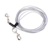 VANZACK Correa para Perros Doble Cabeza Acero Inoxidable Antióxido y Resistente Control y Libertad para Dos Mascotas Exteriores Adiestramiento y Paseo Seguro