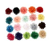 VANZACK de Flores para Mascotas 20 Piezas de Decoración de Gasas para Cachorros Adornos Elegantes para Accesorios para Fiestas Pajaritas Coloridas