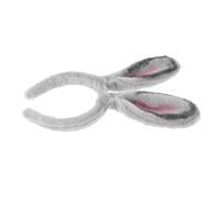 VANZACK diadema de conejito diadema peluda diademas con orejas de conejo peludas cosplay orejas de conejo disfraces de conejo diadema de cosplay de conejo diadema de mujer tela Gris oscuro