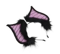 VANZACK Diadema de Murciélago para Halloween Tocado Demoníaco Accesorio Orejas de Animal para Cosplay Disfraces y Presentaciones Diadema Aterradora para Mujer y Adulto