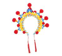 VANZACK Diadema Giratoria Ópera De Pekín Accesorios Cabello Asiáticos Diadema De Chino Para Representaciones Teatrales Con Borlas Para Culturales