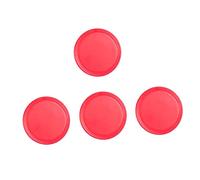 VANZACK Discos para Hockey de Aire 50 Mm Rojo 4 Piezas Kit de Repuesto Accesorios para Mesas de Juego Equipo de Hockey de Aire Uso en Sala de Juegos y Ocio