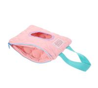 VANZACK Dispensador Portátil de Toallitas Húmedas para Bebés Caja Recargable con Tapa Plegable Color Rosa Macarrón Organizador Pequeño para Cochecito y Viaje Estuche Práctico y