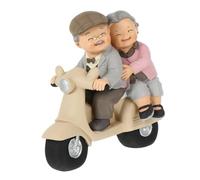 VANZACK Estatua de Resina Mayor Romántica Adorno Decorativo para Hogar Abuelos y Padres Mayores Recuerdo para Parejas