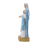 VANZACK Estatua Virgen María Resina Clásica Decoración Religiosa Hogar Adorno Retro para Sala y Escritorio