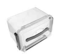 VANZACK Estuche para Lentes de Cámara Digital Mediano Transparente Gris Aro Sellador Organizador Rígido de Acrílico Antigolpes Caja de Almacenamiento Portátil para Accesorios
