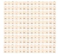 VANZACK Etiquetas de Tallas para Ropa de Algodón Suave Beige Tamaño XS a 3Xl 1400 Unidades para Coser Etiquetas Bordadas Resistentes al Lavado Ideales para Prendas Infantiles y