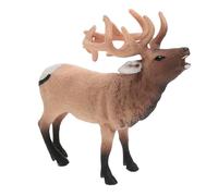 VANZACK Figura de Ciervo Rojo Decorativa Modelo Animal Salvaje Realista para Ornamentación Navideña y Decoración de Hogar o Oficina