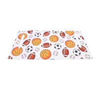 VANZACK Funda para Asiento de Carrito de Golf Patrón de Fútbol 130x80 Cm | Microfibra Superfina, Ajuste Seguro y Limpieza Fácil, para Dos Plazas y Uso Diario en Carrito