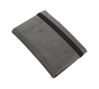 VANZACK Funda Protectora de PU para Pasaporte Porta Tarjetas de Registro Flexible y Resistente para Almacenamiento de Tarjetas Identificativas