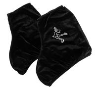 VANZACK Fundas para Patines de Hielo Elásticas Protectoras y Lavables para Patinaje Artístico y Hockey Cubierta Resistente para Botas de Patines Negro S