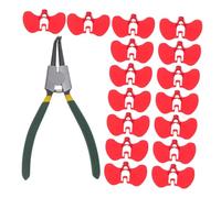 VANZACK Gafas Rojas con Alicates Protección para Gallinas de y Otras Aves Reduce y Lesiones