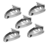 VANZACK Gancho de Garra Repuestos Fuertes para Batería Forma Triangular 5 Piezas de Aleación de Zinc Plateadas para Caja de Batería y Tambor