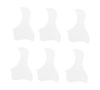 VANZACK Golpeador Transparente Para Guitarra Acústica y Ukelele, Adhesivo Antiarañazos Tamaño Medio, Pack De 6 Unidades, Accesorio Duradero Para Protección Uso Musical