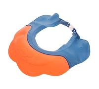 VANZACK Gorro Ajustable para Lavar Cabello Infantil Gorra de Ducha para Bebés y Protección Suave contra Agua y Champú Diseño Divertido Rojo y Azul Fácil de Limpiar