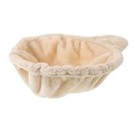 VANZACK Hamaca Colgante para Gatos Pequeña de Felpa Color Crema 33 CM Accesorio para Árbol de Gatos Cama Cómoda para Mascotas Pequeñas Hamaca de Repuesto para Descanso y Siesta