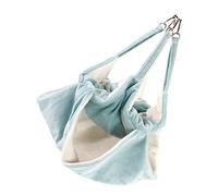 VANZACK Hamaca De Hámster Escondite Mascota Cama Colgante Doble Rosa Interior Felpa Redondo Mini Gancho Nido De Hámster Franela Blue