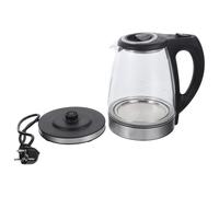 VANZACK Hervidor Eléctrico de Agua de Vidrio 17L Negro Apagado Automático y Protección contra Ebullición en Seco Calentador Portátil para Cocina Tetera Rápida y Segura