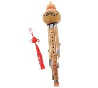 VANZACK Hulusi de Bambú Hecho a Mano, Instrumento Musical Étnico en Clave C Tono Puro y, Fácil de Tocar, Diseño Elegante para Amantes Música y Principiantes Varios estilos