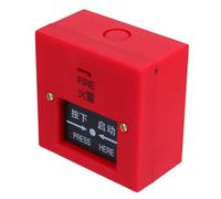 VANZACK Interruptor para Protección Rápida Manual Pulsador de Alarma Rojo de Emergencia Reiniciable Compatible Sistema Tradicional de Alarma contra Incendios