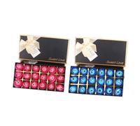 VANZACK Jabón en Forma de Rosa 2 Piezas 18 Flores por Caja Obsequio Creativo Día Madre Aroma Dulce Color Adecuado como Detalle Original para Madres y Ocasiones Color