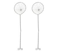 VANZACK Juego de 2 Cucharas Coladoras de Acero Inoxidable para Cocina Filtrante y Resistente al Calor Tamaño Pequeño Utensilio Adecuado para Freír Filtrar Fideos y Sopas Picantes