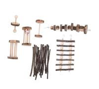 VANZACK Juguetes Masticables Naturales para Conejos y Cobayas Diseño Seguro y Ayuda Dientes Sanos y Reduce Estrés Pequeños Roedores como Hámsteres y Ardillas