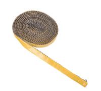 VANZACK Junta Autoadhesiva para Puerta de Estufa y Chimenea de Leña Cuerda Plana de Fibra de Vidrio Resistente al Fuego y Alta Temperatura Sello de Aislamiento 3Mm X 10Mm X 4m para