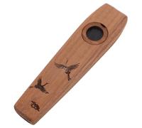 VANZACK Kazoo de Madera Maciza con Sonido Robusto Instrumento Musical Profesional para Adultos y Principiantes Fácil de Tocar para Repertorio Musical