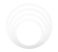 VANZACK Kit De Parches De Batería Para Caja Blanco Anillos De Silencio, Compatible Tambores 10/12/14/16 Pulgadas, Accesorios Ecológicos Para Práctica Silenciosa Casa