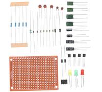 VANZACK Kit para Principiantes Electrónica con Placa de Pruebas y Cables, Conjunto de Componentes Electrónicos Surtidos para Soldadura y Proyectos Educativos, Tablero de Entrenamiento