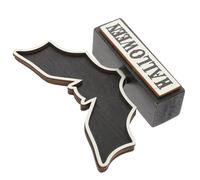 VANZACK Letrero de Murciélago de Madera para Halloween Centro de Mesa Decorativo de Escritorio Decoración Festiva para Fiestas y Cenas Temáticas