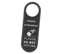 VANZACK Letrero Doble Cara para Puerta de Lactancia y Cuarto de Bebés Señal de No Molestar Decoración de Piel Durable para Habitación Maternal