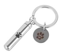 VANZACK Llavero De Urna para Cenizas De Mascotas Contenedor para Cenizas De Perro Recuerdo De Cremación Adorno para Llave para Guardar Recuerdos