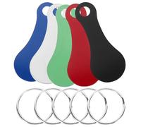 VANZACK Llavero Ficha para Carrito de Compras 5 Piezas Multicolor de Metal Pequeño Decorativo, Llaveros Trolley para Supermercado, Accesorio Portátil y Resistente para Hogar y Fiestas