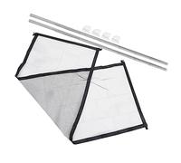 VANZACK Malla Aislante para Perros Retráctil Puerta De Seguridad Valla para Mascotas Fácil De Instalar Acero Inoxidable